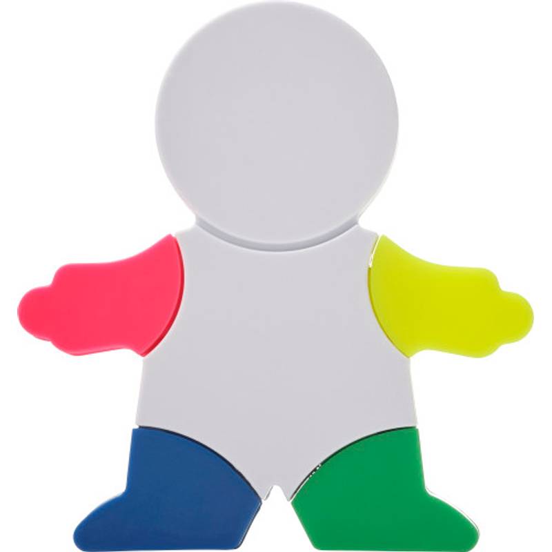 Zvýrazňovač a kartáček na klávesnici ve tvaru panáčka Zvýrazňovač a kartáček na klávesnici ve tvaru panáčka